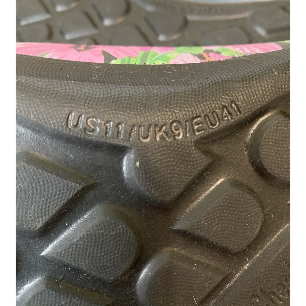Tony Little CHEEKS Pink & Green Floral Health Comfort Slide- Size 11B - READ - Picture 9 of 9